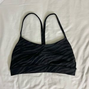LULULEMON NULU Y BLACK ZEBRA BRA